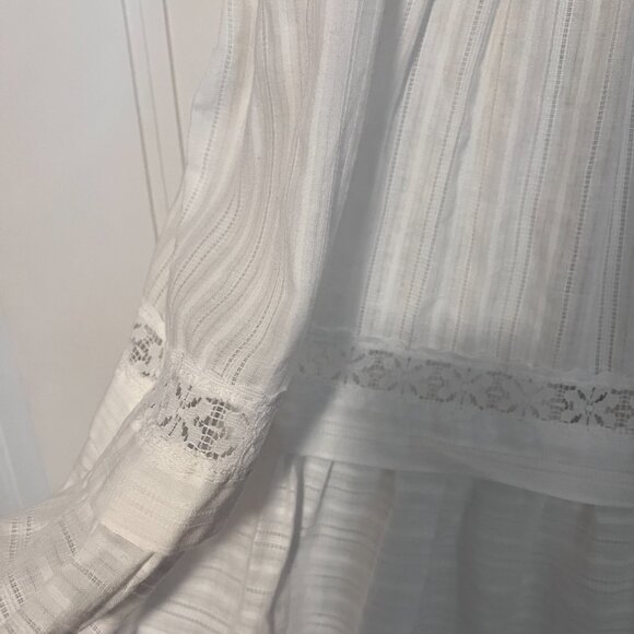 Vintage White Lace Cottagecore Dress - Picture 5 of 8